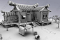 Maya模型 50个中国古代场景建筑房子3D素材合集资源包 三维古房子-淘宝网