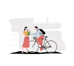 【审美练习|插画】线条简明，人物饱满，色彩明亮且温馨。by:Cami .(behance.net/camellie)#设计秀# 小编@小小葱拌小豆腐 ​​​​