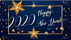 新年前夕,背景,星形,传统,2020,暗色,壁纸,传统节日,模板,设计