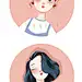 小姐姐~头像 | 小鱼七七 - 原创作品 - 涂鸦王国插画