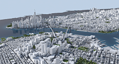 河道里游采集到建筑模型贴图