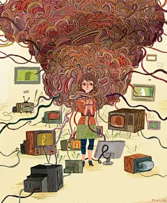 眼花缭乱的插画世界