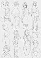 女性绘画动态参考
