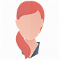 avatar, female, girl, person, profile, user, woman icon