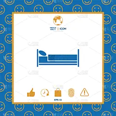 计算机图标,符号,床,夜晚,轮廓,健康保健,图像,矢量,放松,旅游