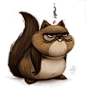 Daily Paint #661. Squirrel Quicky by Cryptid-Creations on deviantART