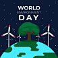 世界环境日庆祝活动概念插画矢量图素材
