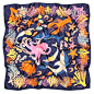 Swimming With Sharks Silk Scarf