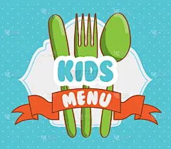 菜单,儿童,银餐具,晚餐,文字,清新,食品,设计,午餐,烹调