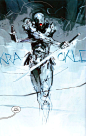 Metal Gear Has Had Some Amazing Art, Yo Ashley Wood, Metal Gear Solid, Gray Fox Metal Gear, Character Design References, Character Art, Illustrations, Illustration Art, Gear Art, Grey Fox