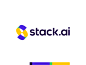 stack ai, s letter mark for artificial intelligence tools saas by Alex Tass, logo designer on Dribbble