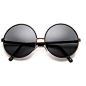 Allison Faux Leather Frame Hippie Sunglasses