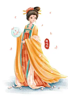 中国风仕女人物插画