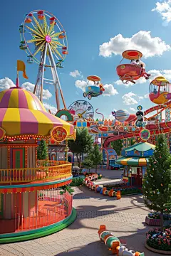 童话场景儿童乐园景观