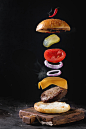 美味的牛肉汉堡包高清图片 - 素材中国16素材网