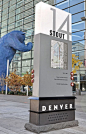 Stout Street In Denver Monument Sign