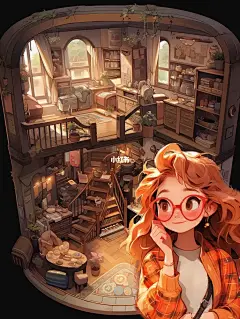 幻想中的小书屋