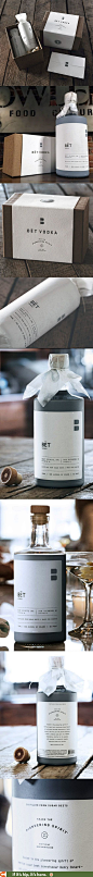 Beautiful package design and press kit for BĒT Vodka by Jillian Frey of KNOCK.