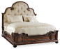 Grand Palais Upholstered Panel Bed - Queen - traditional - Panel Beds - Masins Furniture