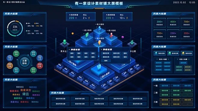 可视化拓扑图知识图谱大屏 _有一家设计素材铺--1-花瓣网
