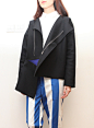 《没边 》黑色羊毛圆领短夹克 triple-major  原创 设计 新款 2013