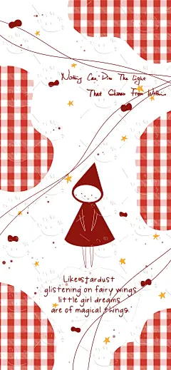 简约红色系苹果小女孩壁纸～ - 小红书