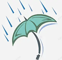 绿色雨伞与雨滴高清素材 下雨 暴风雨 矢量素材 蓝色 雨伞 雨滴 元素 免抠png 设计图片 免费下载 页面网页 平面电商 创意素材
