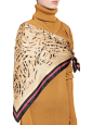 MARNI Foulard Woman Scarf in beige printed silk e