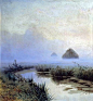 Description of the painting by Nikolai Sergeev “Fog”
