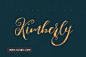 舞魅飞扬粗体手写英文字体 Kimberly Script Font 字体下载 