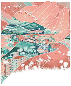 Abijahh采集到插画(红紫)
