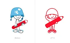 红色铅笔品牌建设/小人设计/卡通角色设计/品牌设计