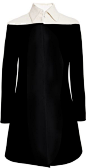 Valentino Wool and Silk Blend Colorblocked Coat - Lyst