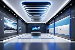 创意科技展示现代科技展厅摄影图