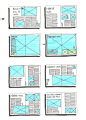 【#备课待置入#】【一百多种常用的排版布局形式】精选一百多种基于杂志的常用排版布局，当然也可以运用到其它的设计领域，比如海报、封面、Banner设计中。