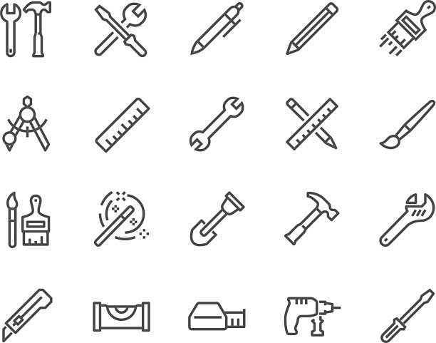 Line Tools Icons