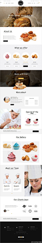一组餐饮/美食/甜品蛋糕类的官网首页设计参... 来自企业官网设计精选 - 微博