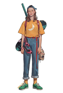 Pelle采集到插画 - 女孩纸