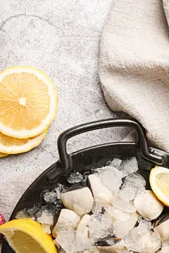 美味白贝生鲜海鲜美食摄影图