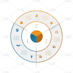 从彩色的线条图三个数字选项的戒指
