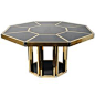 54"D Octagonal Dining Table in the Style of Gabriella Crespi  more antique and modern Center Tables at <a href="http://www.1stdibs.com/furniture/tables/center-tables" rel="nofollow" target="_blank">www.1stdibs.com/