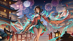 贾澳采集到AI-王者荣耀风格