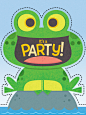 Title: Cute Frog Party Invite Illustrator: Steve Mack All inquiries for images can be sent to: Steve Mack Illustrator steve@stevemack.com Lori Nowicki Painted Words Licensing Agentlori@painted-words.com