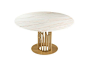 Round marble table BARA by Mambo Unlimited Ideas