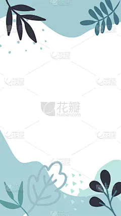 模板,叶子,矢量,抽象,极简构图,讲故事,动物手,背景,花,绘制