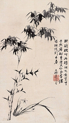 shenmolingtong采集到国画-竹子