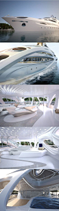 Zaha Hadid designs superyacht for Blohm + Voss - check it out it's amazing...x: 