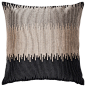 Loloi Inc. 18"x18" Pillow, Black and Silver contemporary-decorative-pillows