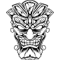 Premium Vector | Tiki head