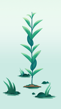 植树节问候祝福文艺动画视频